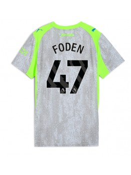 Billige Manchester City Phil Foden #47 Tredjedrakt Dame 2025-26 Kortermet